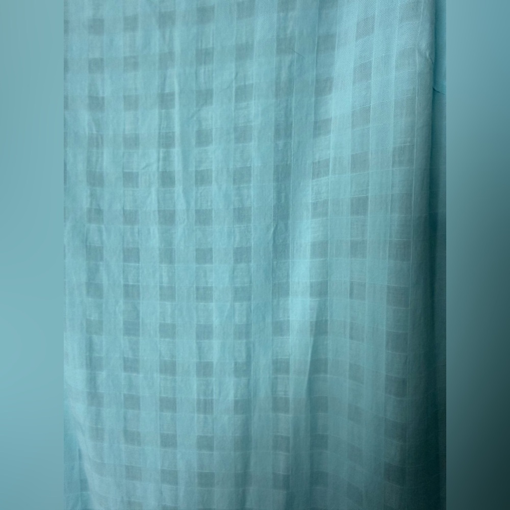 Trina Turk NWT Cherish, sky blue, gingham, bubble hem, sleeveless mini dress L - Picture 7 of 12